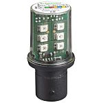 Schneider Electric LED Red Lamp, BA15d 120 V ac