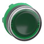 Schneider Electric Harmony XB5 Series Green Illuminated Spring Return Push Button Head, 22mm Cutout, IP66, IP67, IP69,