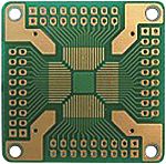 QFP-64, 64 Way Double Sided Extender Board Converter Board FR4 40.64 x 40.64 x 1mm