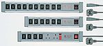 IEC C13 10 Gang Power Distribution Unit, 2m Cable, 10A, 230 V acRCD Protected, Fused