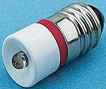 İndikatör/Sinyal LED Lamba, Lamba Boyutu: 10 mm, Kırmızı, E10, 28 V ac/dc, 10mm Çapında