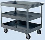 RS PRO 3 Shelf Metal Trolley, 910 x 605mm, 250kg Load