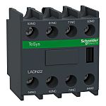 Schneider Electric Auxiliary Contact Block, 4 Contact, 2NC + 2NO, Front Mount, TeSys LADN