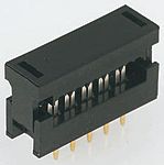 Conector IDC macho RS PRO de 14 vías, paso 2.54mm, 2 filas, Montaje de Cable
