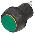 ITW Switches 76-97 Series Push Button Switch, Latching, Panel Mount, 22mm Cutout, SPDT, 250V ac, IP67