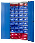 RS PRO Steel  Lockable Floor Standing Storage Cabinet, 2000 x 1015 x 430mm