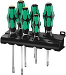 Wera Pozidriv; Slotted Screwdriver Set, 6-Piece
