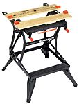 Black & Decker Portable Steel Workbench, 160kg Max Load, Adjustable Height, 775mm x 610mm