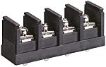 Osada Barrier Strip, 4 Contact, 9mm Pitch, 2 Row, 100A, 600 V, Female Gender, Solder Termination