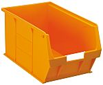 RS PRO PP Storage Bin, 350mm x 205mm x 181mm, Orange