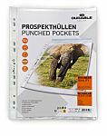 Durable Transparent A4 Punched Pocket