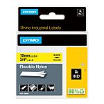Dymo Black on Yellow Label Printer Tape, 3.5 m Length, 19 mm Width