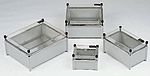 RS PRO Grey Fibreglass Enclosure, IP66, Transparent Lid, 300 x 175 x 185mm