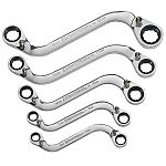 RS PRO 5-Piece Spanner Set, 10 x 12 → 19 x 22 mm, Chrome Vanadium Steel