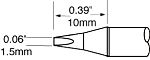 Metcal SxP 1.5 mm Chisel Soldering Iron Tip for use with MFR-H1-SC2