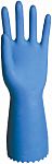 Polyco Healthline Optima Blue Latex Chemical Resistant Work Gloves, Size 7, Latex Coating