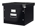Archivační krabice, Černá, Robustní laminované dřevovlákno (PP), velikost papíru: A4, 357 x 285 x 367mm