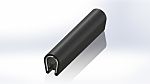 RS PRO Black PVC Edge Protection, 20m