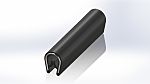 RS Pro PVC Siyah Kenar Koruyucu, 20m x 14,4mm x 10,5mm
