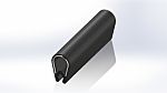 RS Pro PVC Siyah Kenar Koruyucu, 20m x 16,8mm x 10,5mm