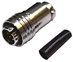 Tajimi Electronics Circular Connector, 8 Contacts, Cable Mount, Miniature Connector, Plug, Male, PRC05 Series