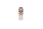 RS PRO Brass, Steel Female Pneumatic Quick Connect Coupling, G 1/4 Female Threaded