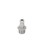 RS PRO Brass Male Pneumatic Quick Connect Coupling, G 1/4 Male Threaded