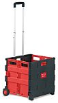 RS PRO Plastic Folding Trolley, 405 x 380mm, 35kg Load