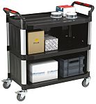 RS PRO 3 Shelf Aluminium Trolley, 866 x 500mm, 200kg Load