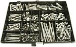 RS PRO Stainless Steel 395 Piece Hex Drive Screw/Bolt & Nut Kit