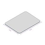Coba Europe Clear Hard Floor Square Office Chair Mat x 1.2m, 1.5m x 1.8mm