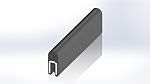 Perfil para protección de bordes RS PRO de EPDM Negro, 20m x 15 mm x 6mm