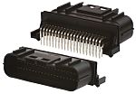 Automobilový konektor, počet kontaktů: 40 barva Černá, Samec, Průchozí otvor izolace pájením, řada: MX23A, 3A, počet