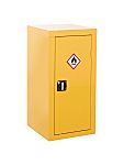 RS PRO Yellow Lockable 1 Door Hazardous Substance Cabinet, 900mm x 460mm x 460mm
