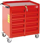 RS PRO 5 drawer Steel Wheeled Tool Chest, 650mm x 560mm x 350mm