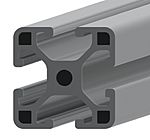 RS PRO Silver Aluminium Profile Strut, 30 x 30 mm, 6mm Groove, 1000mm Length