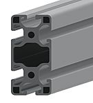 RS PRO Silver Aluminium Profile Strut, 40 x 80 mm, 8mm Groove, 2000mm Length