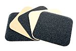 RS PRO Black Anti-slip Tile Abrasive Grit Anti-Slip Tile, Grit Finish 140mm x 140mm x 1.05mm