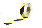 Výstražná páska, Černá/žlutá Polyetylen 50mm, délka: 18.3m RS PRO