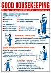 Good Housekeeping Safety Wall Chart, Polypropylene, English, 450 mm, 600mm