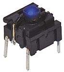 MEC IP67 Cap Tactile Switch, SPST 50 mA @ 24 V dc