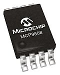 Microchip Temperature Converter, Digital Output, Surface Mount, Serial-I2C, SMBus, ±1°C, 8 Pins