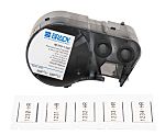 Brady B-342 Black on Black on White Label Printer Tape, 25.40 mm Width, 16.38mm Label Length