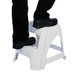 RS PRO 2 Tread Plastic Kick Step 0.4m Platform Height, Grey