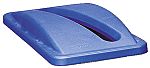 Rubbermaid Mavi Plastik Çöp Kutusu Kapağı, Slim Jim® Konteynerler İle Kullanım, 70mm