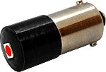 Oxley Red LED Indicator Lamp, 12V ac/dc, BA9s Base, 10mm Diameter, 123mcd