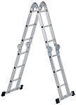 Zarges Aluminium Combination Ladder 12 steps 1.75m open length