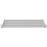 RS PRO Grey Cantilever Shelf, 2U, 25kg Load, 483mm x 400mm