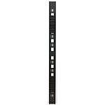 RS PRO Steel Cable Organiser for Use with 42U Rack Unit, 120 mm x 13 mm x 42 Uin