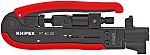 Knipex Hand Crimp Tool for BNC Connectors, F Connectors, RCA Connectors